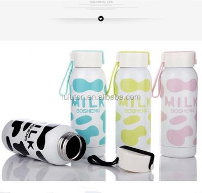 China Popular PORTABLE food grade for kids drinking flask to keep cold and warm mental milk bottle for sale