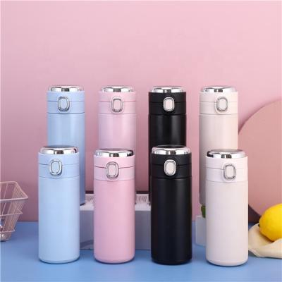 China PORTABLE 420ml Stainless Steel Vacuum Flask Temperature Display Smart Water Bottle for sale