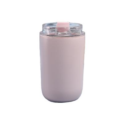 China New Arrival Viable Double Walled Vacuum Stainless Steel Mini Coffee Mug With Straw for sale