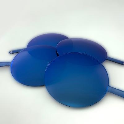 China Factory Price Single PC Polarized Blue Mirror Lenses Colored Blue Coating Lenses Hmc Lenses for sale