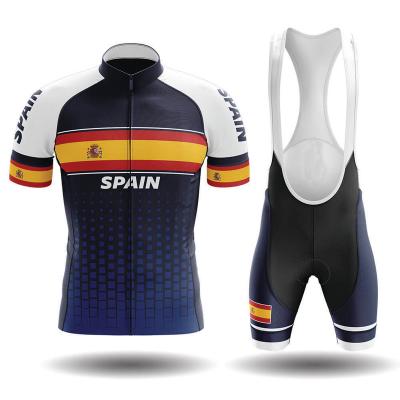 China 2021 Spain Summer Jersey Set Maillot Ropa Ciclismo Breathable Cycling Cycling Clothing MTB Cycling Clothing Uniform Cycling Set Bikes for sale