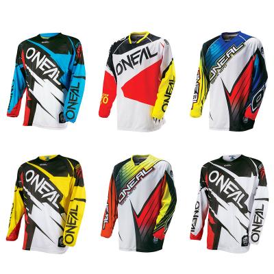 China Breathable Customize Inclined Mountain Bike Riding Summer Uniform Male Long Sleeve Coat Motorcycle Cross Country Quick-Drying T-Shirt for sale