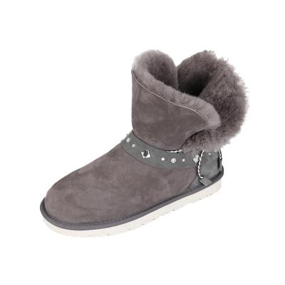 China Fashion\Comfortable Women\Durable TPR Outsole Material Fashion Double Face Sheepskin Snow Boots for sale