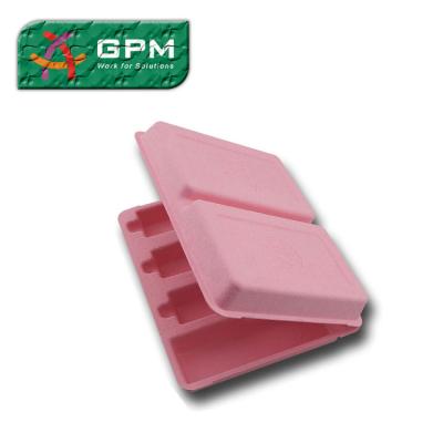 China Biodegradable Recyclable Waterproof Paper Pulp Perfume Packaging Cosmetic Boxes for sale