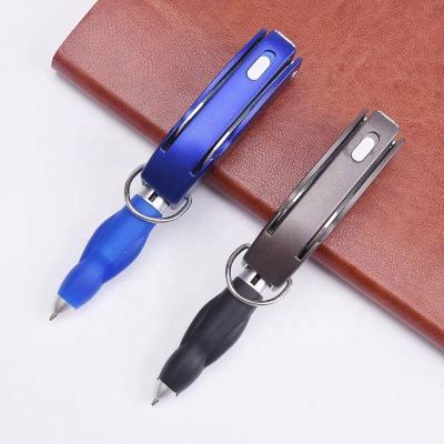 China Promotional Stylus Saber Design Pen Custom Executive Lamp Metal Chained Executive Ballpoint Pen for sale