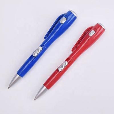 China 2019 promotional ballpoint pen top selling cheap creative flashlight ballpoint pen tip for sale