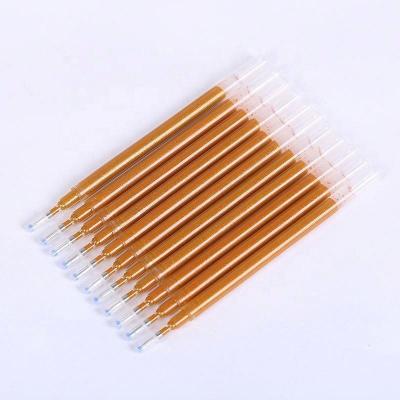 China 2019 New Product RECHARGE Advertising 0.8mm/1.0mm Glitter Gold Pen Refill for sale