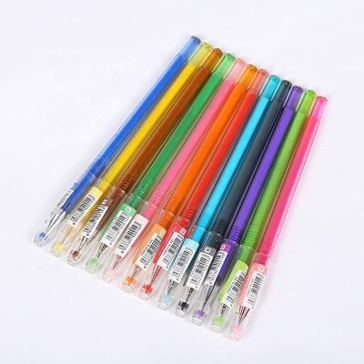 China Factory normal supply creative non-toxic colorful drawing gel paint plastic pen for sale