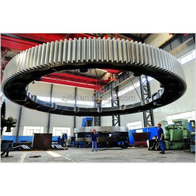 Китай Large Diameter Casting Steel Steel Ring Gear For Ball Mill / Rotary Kiln продается