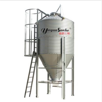 China Poultry Farm Metal Silo Galvanized Feed Tower For Pig Farm Poultry House for sale