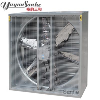 China Industrial Poultry House Greenhouse Workshop Yuyun Sanhe DJF(K)-1380 Balanced Drop Hammer Ventilation Exhaust Fan Direct Drive for sale