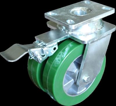 China swivel & 8in AGV 1000kgs Crankshaft Mechanism Rigid Swivel Caster for sale