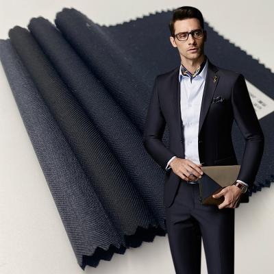 China Anti-Static Fancy Woolen Fabrics TR Worsted Tailoring Cashmere Tailor Mens High 50% Italian Woolen Houndstooth Tweed Net Mens for sale