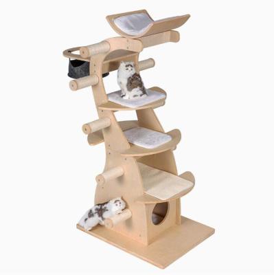 China Fashion Sustainable Design Cat Tree for Cat Playing and Sleeping Cat Furniture for sale