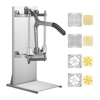 China Hot Selling Hotels Integral Cleaning Manual French Potato Chips Fry Cutter Machine Fruit Slicer for sale