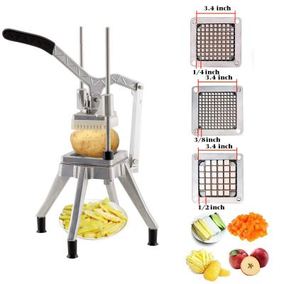 China food & Beverage Factory Manual Hand Commercial Vegetable Chopper Stainless Steel Fly Chopper French Cutter for sale