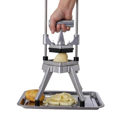 China Hotels Vegetable Chips French Fry Cutter 3/8 Inch Kitchen Tools Manual Potato Fruit Onion Cutting Chopper Slicer Machine for sale