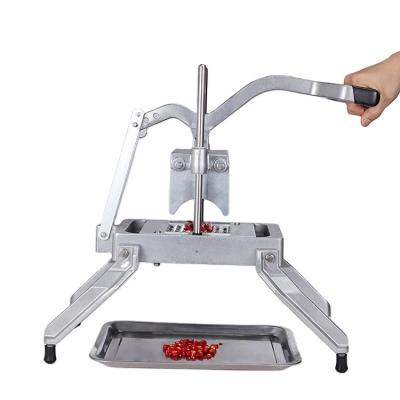 China Hotels Stainless Steel Onion Slicer Machine Manual Cutter Vegetable Onion Slicer for sale