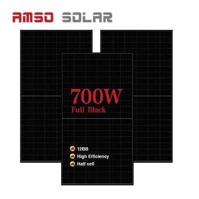 China Solar Power System New technology 700w 800w 1000w solar panels is full black solar cell panel with 30 years warranty for sale