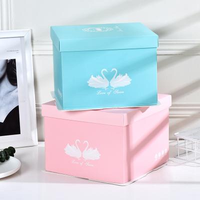 China Recyclable Wholesale Single Layer Three In One Paper Cake Box 6/8/10/12