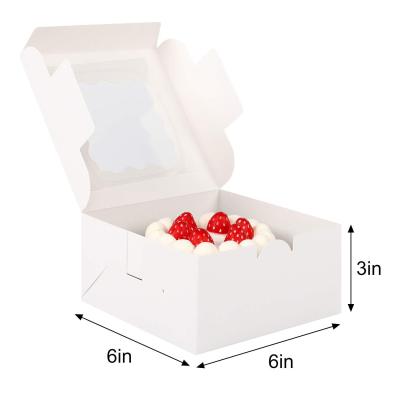 China Recyclable White Paper Cupcakes Package Box Gift Packaging Boxes for sale