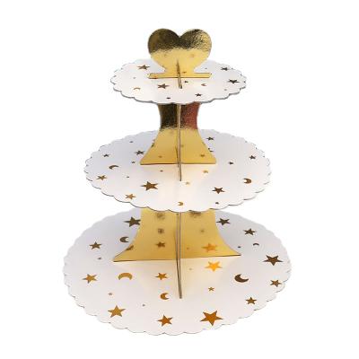 China Disposable Shinny the Silver Wedding Cake Stand Gold Cooling Rack for sale