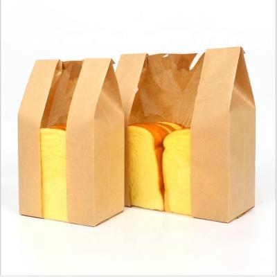 China Recyclable Recycle Paper Bread Bag Brown Bread Bag High Quality Cheaper Bread Bag for sale