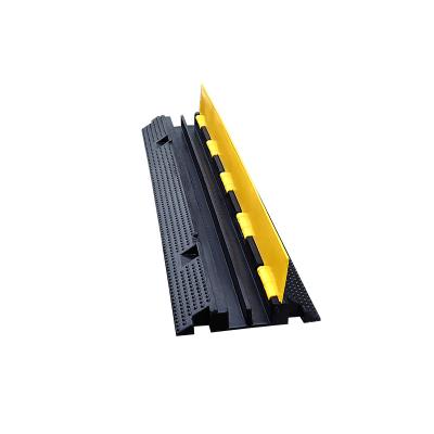 China Rubber Rubber Channels Indoor Use 2 Channel Low Power Durable Cable Protector Defender Safety Cable Ramp for sale