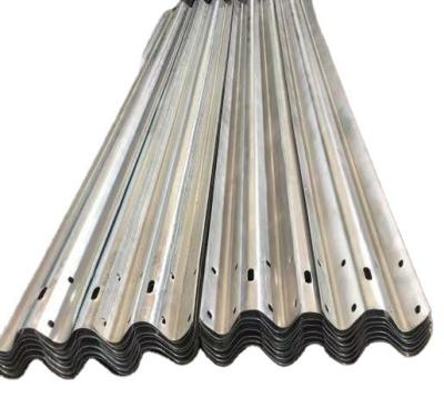 China Q235 / Q345 Hot Dip Galvanized Guardrail Beam W Beam Thrie Radius Curved Customized Guardrail Beam 2 Waves 3 Waves Road Barriers for sale