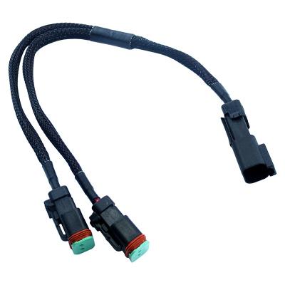 China DT06-2S-EP11 Automotive Black German DT06-2S Connector 2 Pin Detach Plug Socket Cable Wire Harness for sale