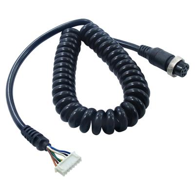 China GX12 GX16 camera aviation 7pin connector stretch cord for sale