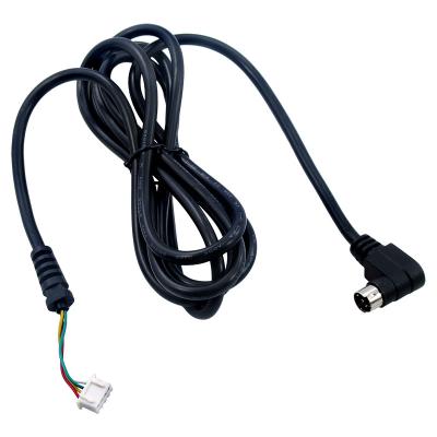 China MP3/MP4 Right Angle Player 4pin DIN Male Plug To Molex 2.54mm Housing 4pin Extension Cable for sale