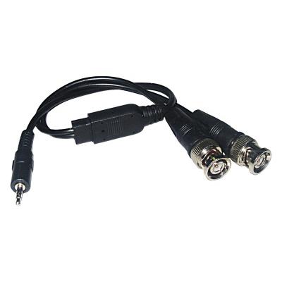 China Camera DC 3.5mm Male Plug 1 To 2 BNC Male Connector Cable For HD Camera CCTV DVR System for sale