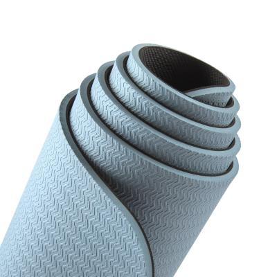 China Waterproof 2021 Eco Friendly Custom 5mm Anti Slip Pilates Natural Rubber Band Yoga Mat for sale