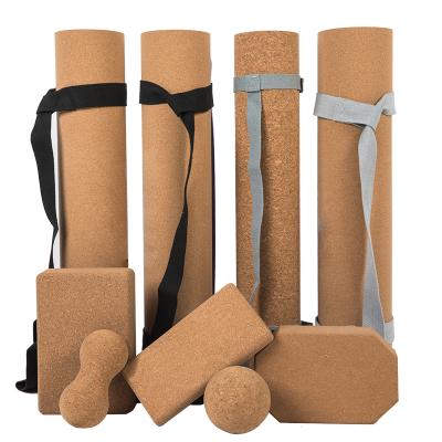 China 2021 waterproof eco-friendly organic corks and yoga rubber mats for sale