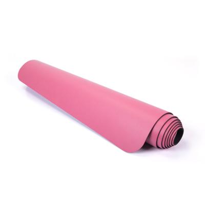 China Beautiful Luxury High Density Eco-Friendly Quality PU Leather Yoga Mat 10mm PU Leather Rubber Mat for sale