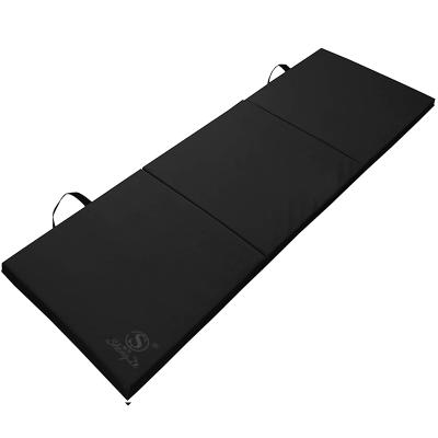 China Waterproof Vegan Four Extra Thick Square Matt Antislip Strip Foldable Yoga Mat Triple Fold for sale