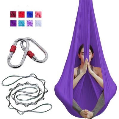 China Durable Anti-Gravity Sling Fabric Aerial Yoga Hammock Set, Yoga Swing for sale