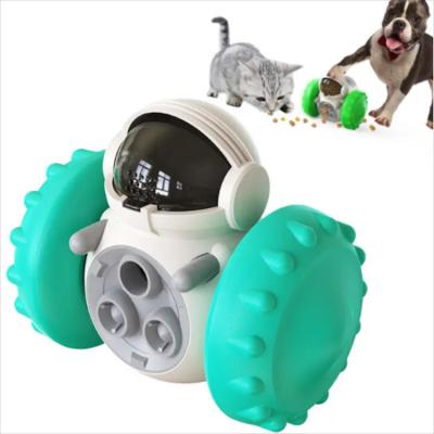 China Viable Robot Food Dispenser Toy, Interactive Pet Slow Treat Toy, Slow Escape Feeder Dog Cat Toys for sale