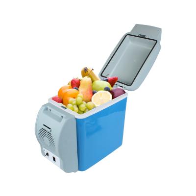 China New 7.5L China-chic Mini Car Fridge Freezer, Portable Cooler Car Refrigerator Warmer Box, Outdoor Mini Car Travel Refrigerator for sale