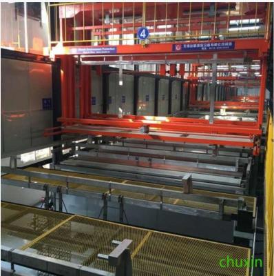 中国 Automated Plating Line Customizable Installation Space for Silver Plating 販売のため