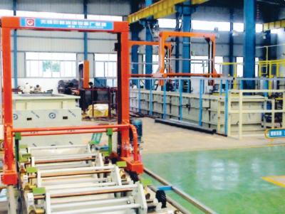 Chine Type batterie de galvanoplastie de baril de zinc accrocher automatique de poussée à vendre