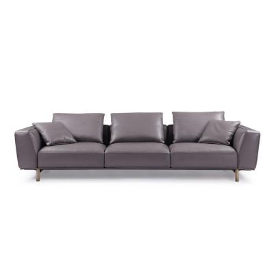 China Living Room Sofa Sectional Couch Three Seat Luxury Genuine Leather Sofas Modular Modern Furniture Latest Design for sale