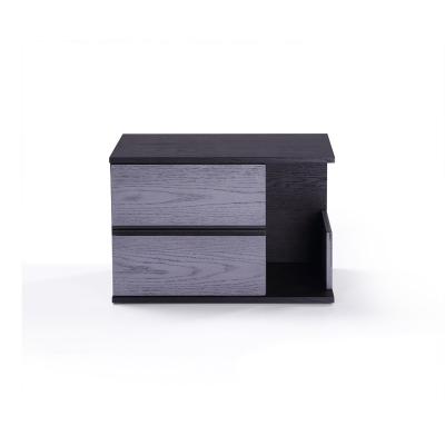 China Luxury contemporary high quality modern design bedside table wooden bedside cabinet bedroom furniture with drawer for sale