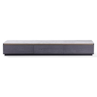 China Modern Design Luxury Modern Design TV Stand Living Room Furniture Wooden TV Stand Wooden Table With Stone Top for sale