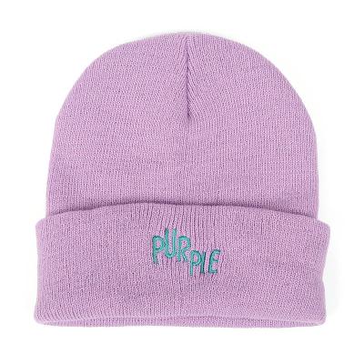 China JOINT Wholesale Custom Logo Boutique Kids Knit Hat 100% Acrylic Warm Winter Beanie for sale