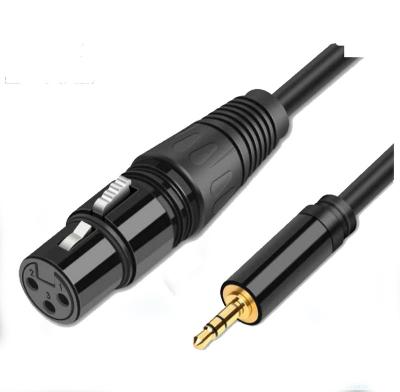 China 3.5mm male to female professional xlr cable drum XLR to 3.5mm microphone cable for amplifier xlr cable drum for sale