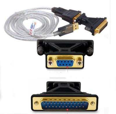 China High Quality USB Camera RS232 DB9 to DB25 DB9 Serial Cable Adapter Cable Converter for sale