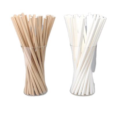 China Recyclable Biodegradable Flexible Individually Wrapped White Paper Straw for sale