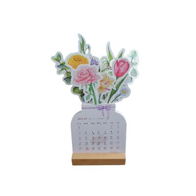 China Recyclable High Quality Durable Using Various Wholesale Custom Logo Desk Calendar for sale